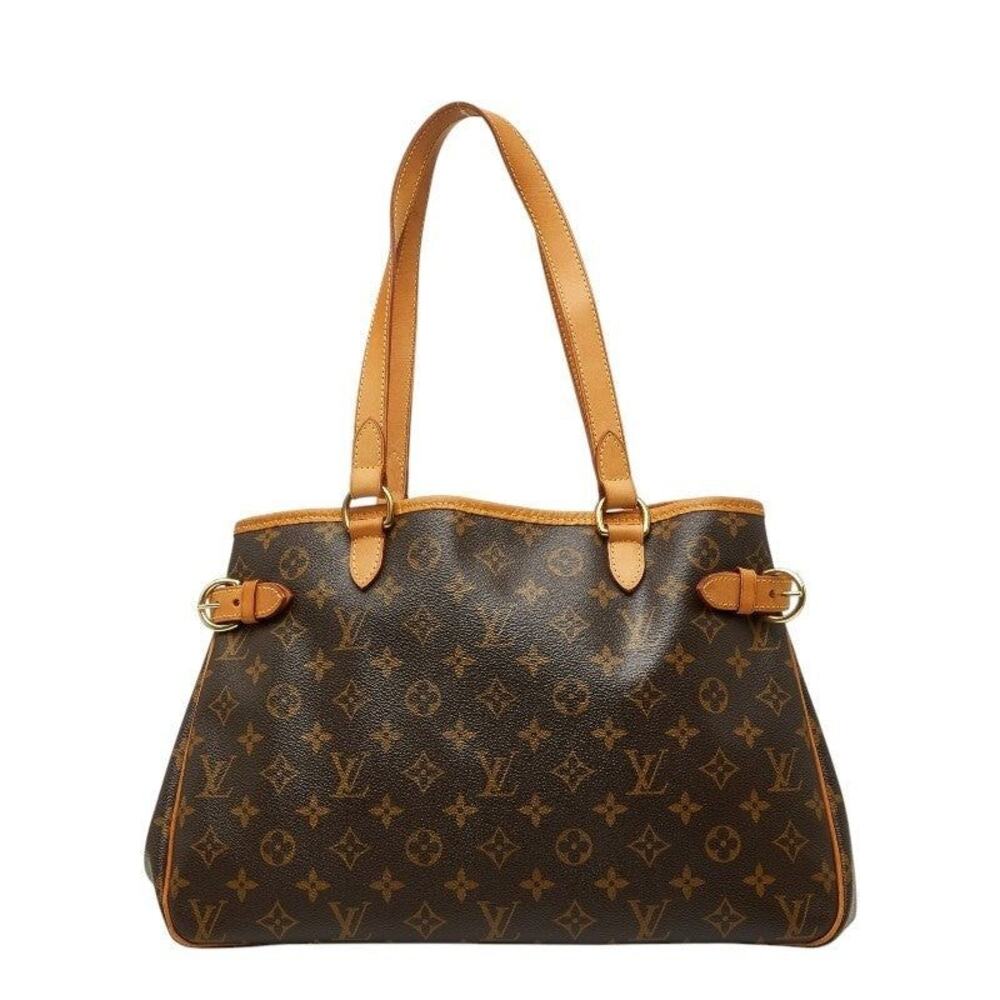 Louis Vuitton Monogram Batignolles Horizontal Shoulder Bag Brown